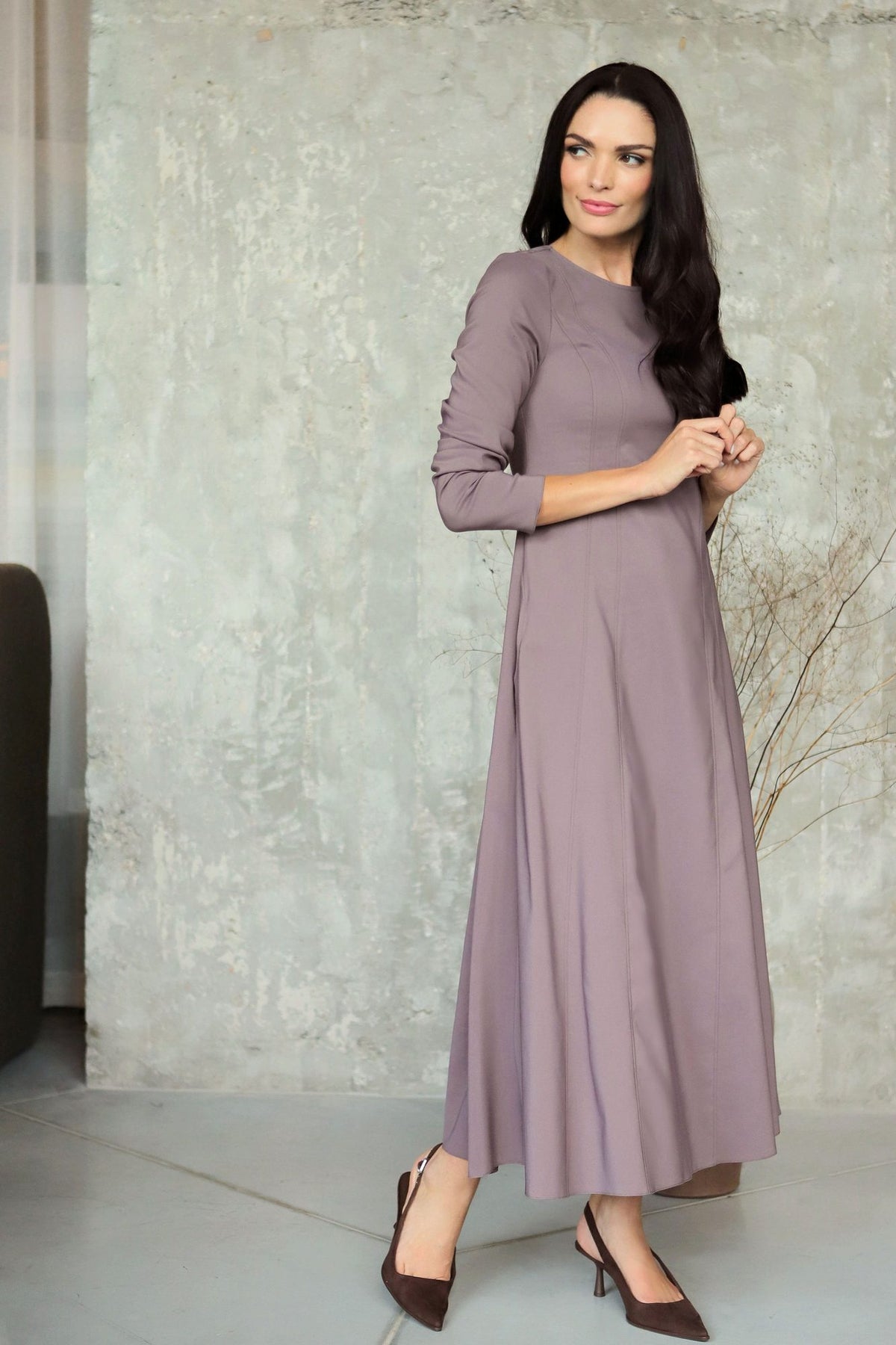 elegantiška maxi suknelė