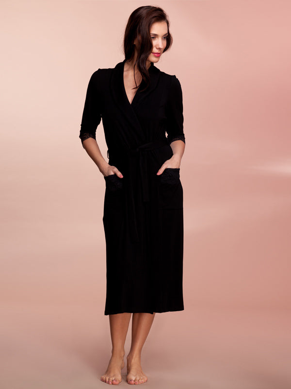 Lega Viscose Robe Melda Black