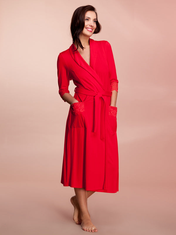 Lega Viscose Robe Melda Red