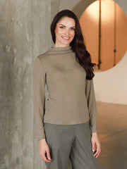 Lega Blouse with Wool Viviene Cappuccino