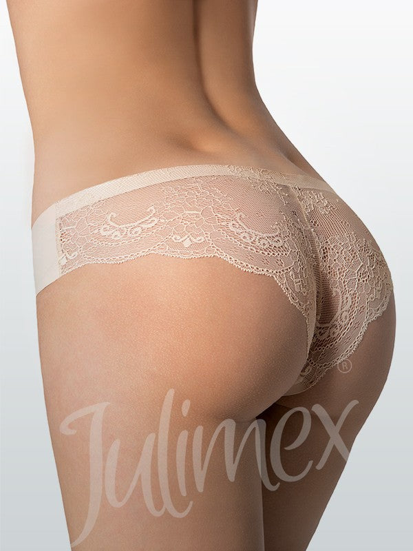 Julimex Laser Cut Tanga Panty Ainy Nude