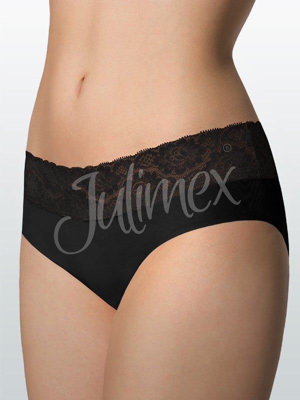 Julimex Laser Cut Hipster Panties Amera Black