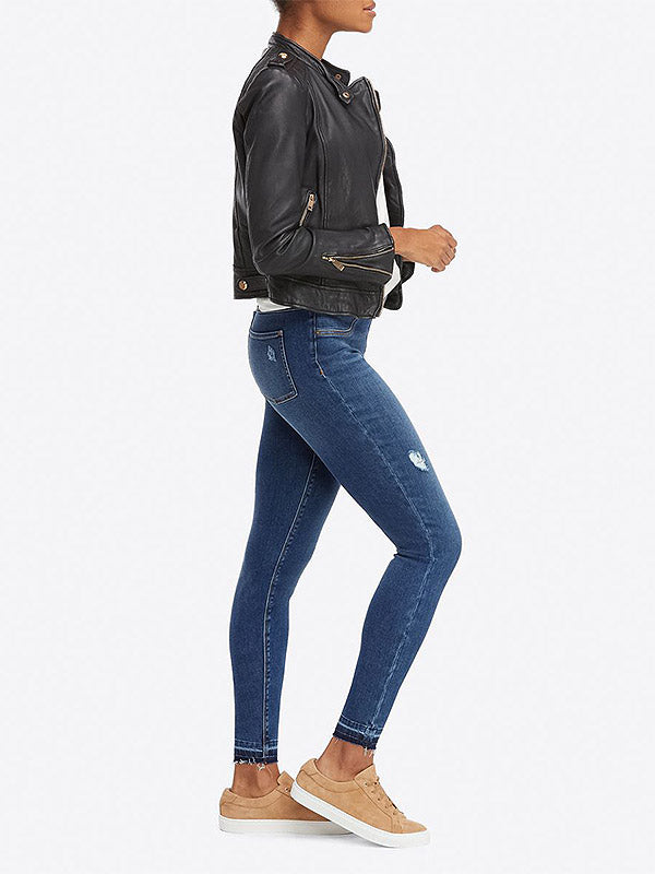 Spanx koreguojantys džinsai-leginsai "Distressed Blue"