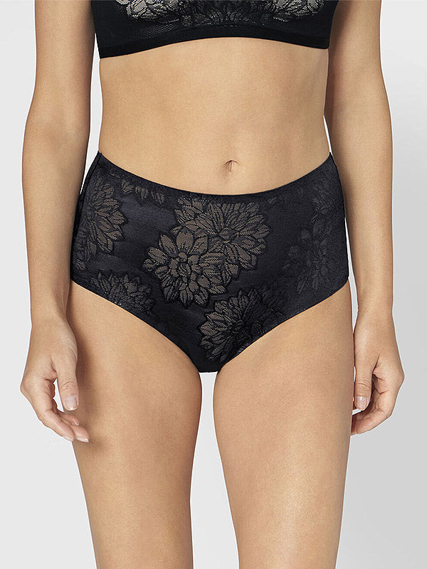Triumph Lacey High-waisted Panties Fit Smart Maxi EX Black