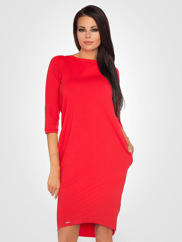 Tessita Cotton Dress Halina Red