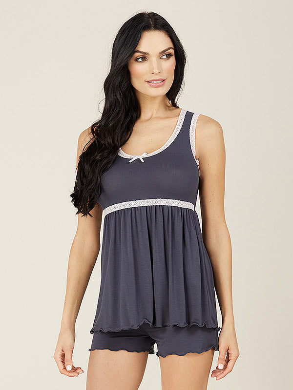 Lega Viscose Pyjama Set Neli Blueish Grey