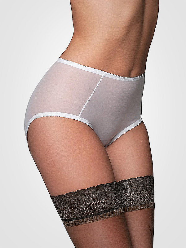 Nylon Dreams Sheer Mesh Panty White