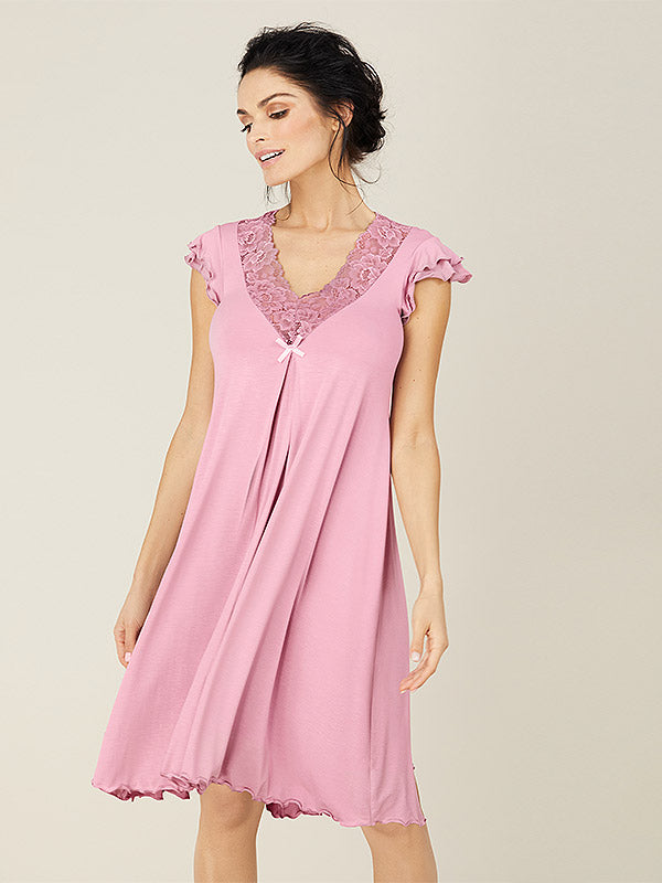 Lega viskoziniai naktiniai "Terra Dusty Pink"