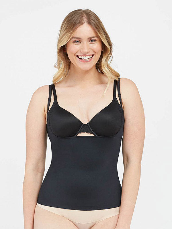 Spanx koriģējošs krekliņš ar atvērtām krūtīm 