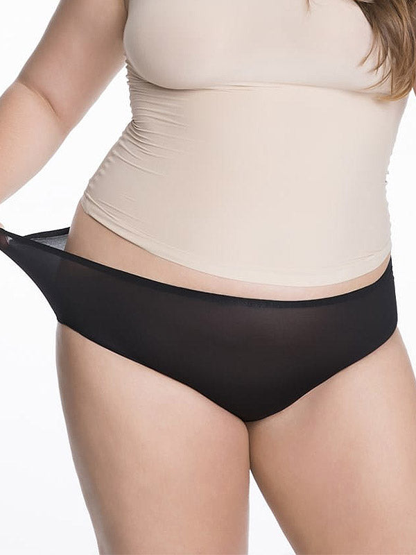 Julimex Stretchy Laser-cut Panty Flexi-One Maxi Black