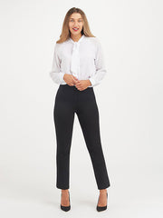 Spanx koreguojančios tiesaus kirpimo kelnės "The Perfect Pant Black"