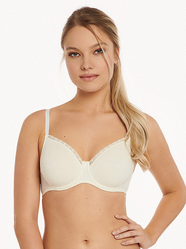 Lisca medvilninė liemenėlė su lankeliais "Ines Cream"