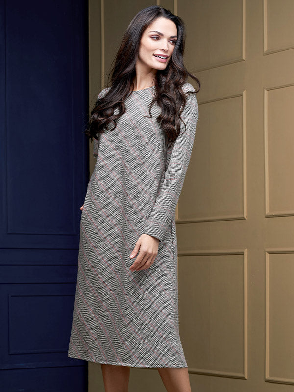 Lega Midi Dress Rosita Multicolor Tweed