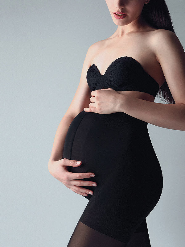 Giulia Maternity Tights Mama 100 Den Nero