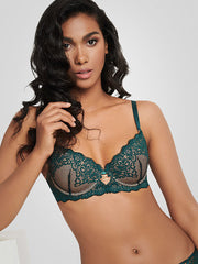 Esotiq nėriniuota push up liemenėlė "Darling Emerald - Nude"