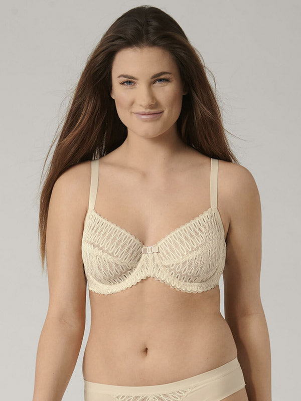 Triumph nėriniuota push up liemenėlė "Aura Spotlight WHU Cream"