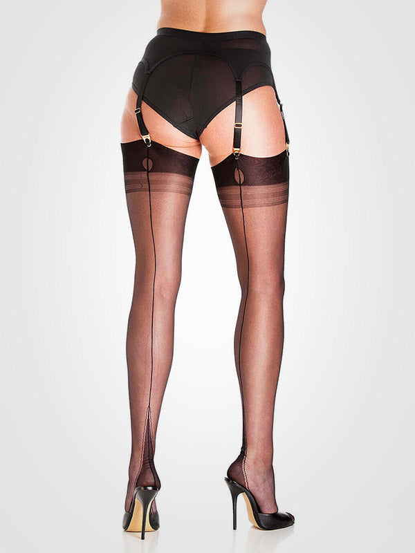 Gio Stockings Harmony Point Heel Black