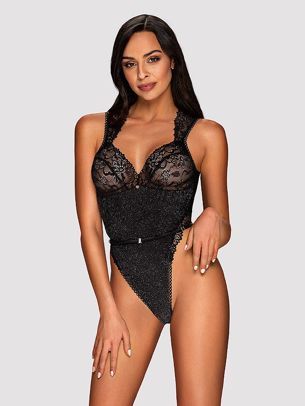 Obsessive nėriniuotas triko "Elisetta Black"