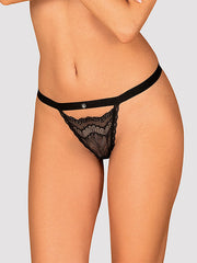 Obsessive kelnaitės stringai su nėriniais "Isabellia Black"