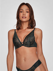 Esotiq nėriniuota push up liemėnėlė "Toshi Dark Green"