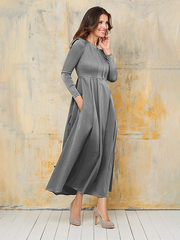 Lega Long Waisted Dress Lucita Grey