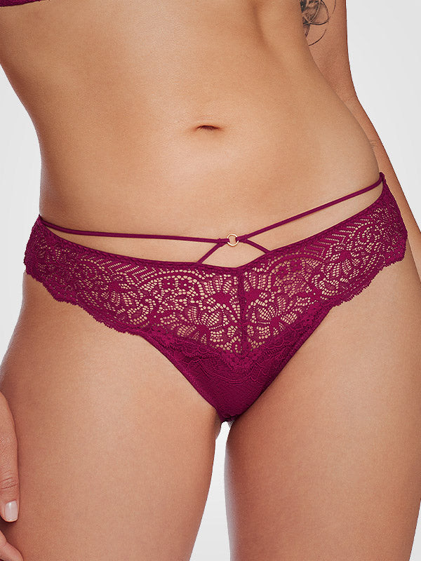 Esotiq Lace Brief Troia Fuchsia