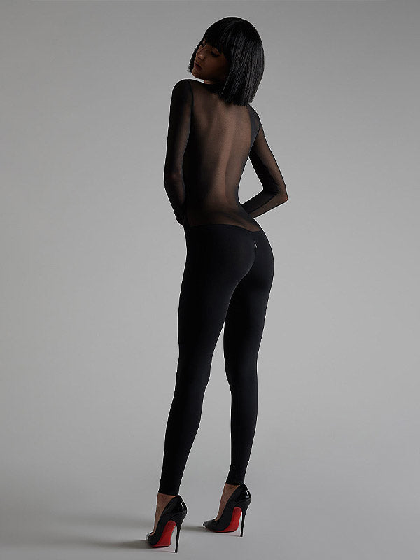 Maison Close Long-sleeved Cat Suit Pure Tentation Black