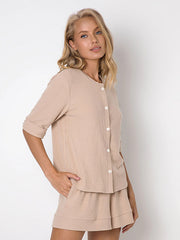 Aruelle laisvalaikio apranga su viskoze "Tory Short Beige"