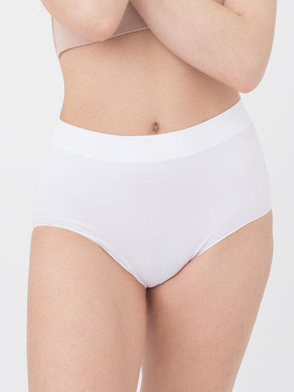 Giulia Seamless High-waisted Briefs Antonella White