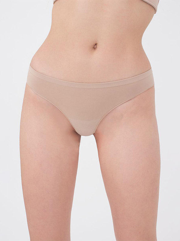 Giulia Microfibre Thong Panties Ronya Nude