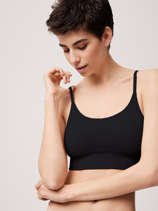 Ysabel Mora Non-wired Non-padded Bralette Matilde Black