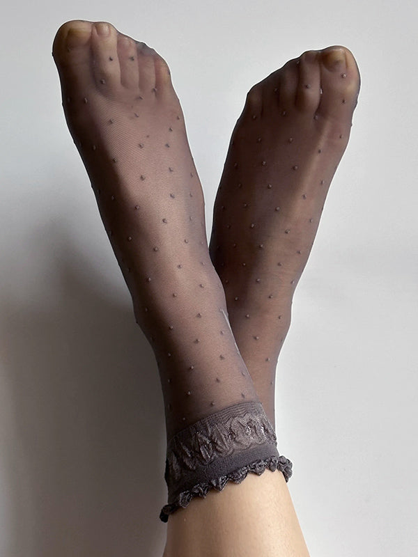 Veneziana Patterned Socks Alice Graphite