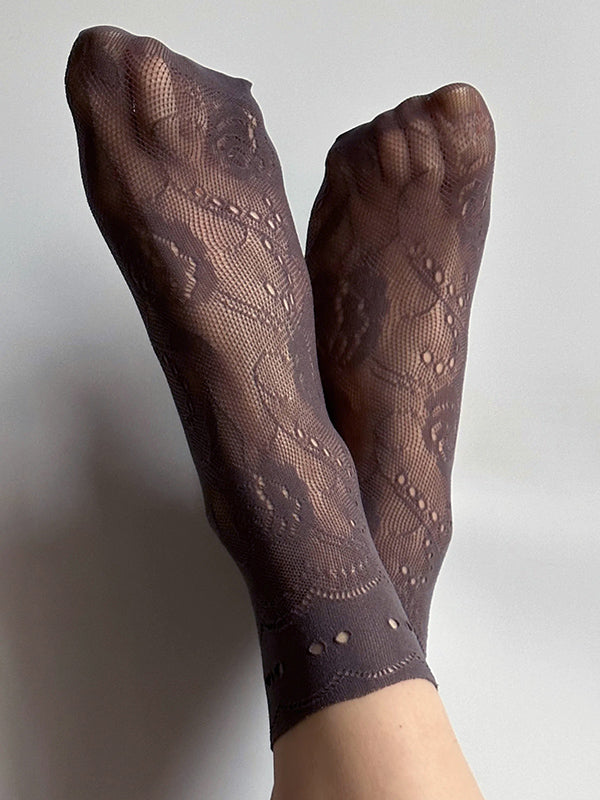Veneziana Lace Socks Milano Cappuccino