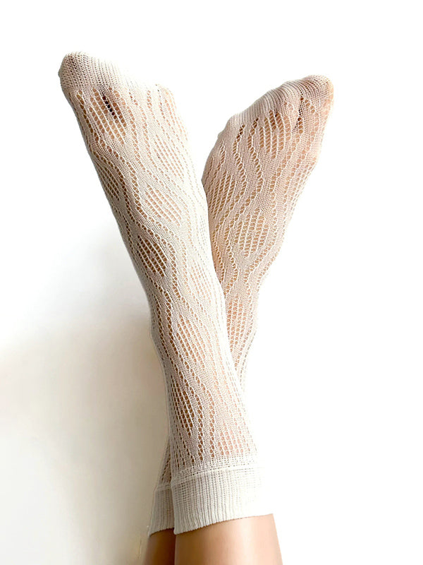 Veneziana Lace Socks Kira Ecru