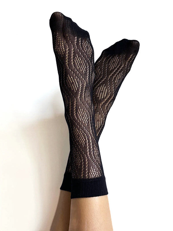 Veneziana Lace Socks Kira Black