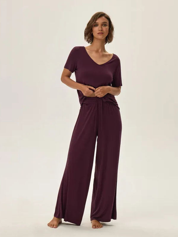 Esotiq Viscose Pyjamas with Long Trousers Juliette Violet
