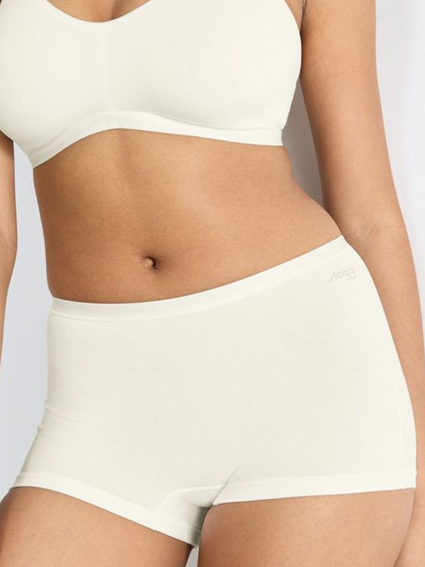 Sloggi Set of 3 everyday organic cotton shorts Go Daily Silk White
