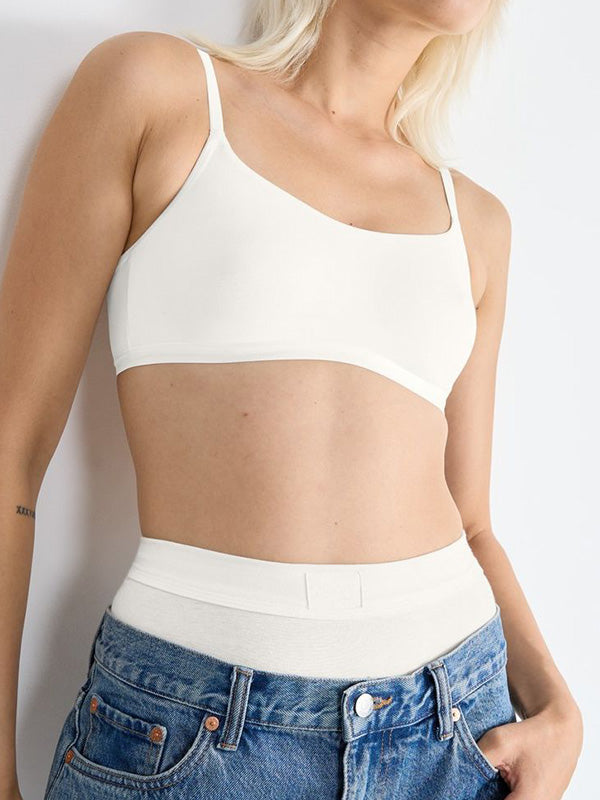 Sloggi Organic Cotton Soft Bra Go Daily Top Silk White