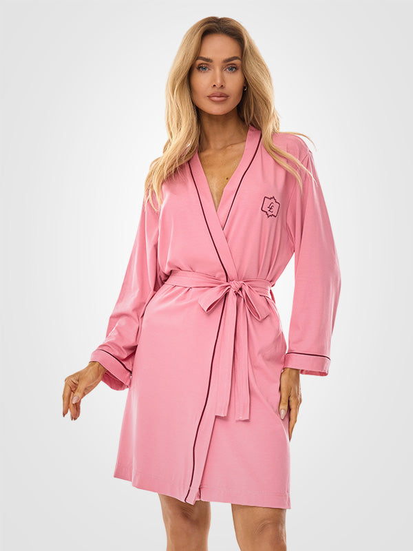 L&L viskozinis chalatas "Darcy Pink"