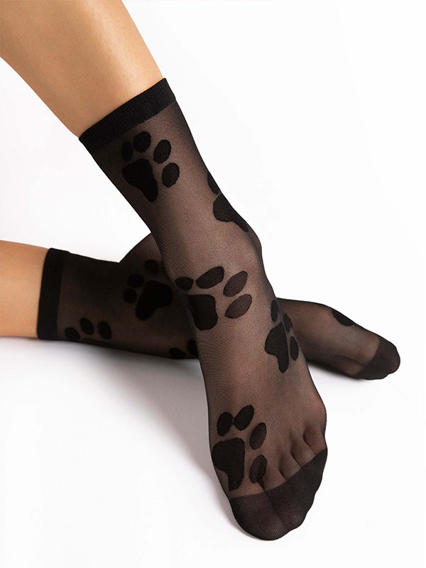 Fiore raštuotos kojinaitės "Pawpaw Black"