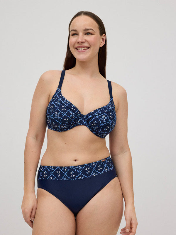 Ysabel Mora Minimizer Bikini Swimsuit Harrieta Navy - Blue