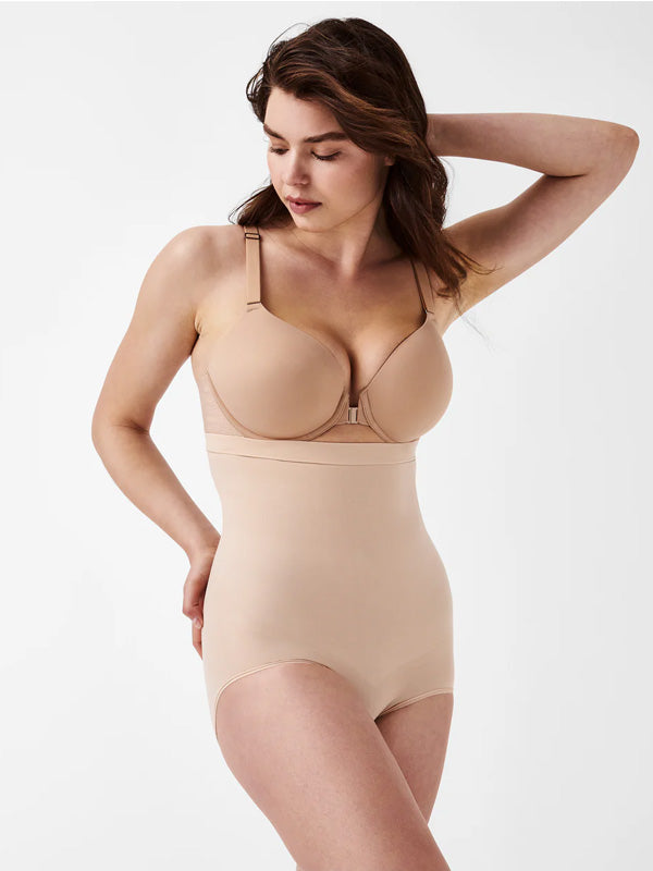 Spanx koreguojančios aukšto juosmens kelnaitės "Seamless Power Nude"