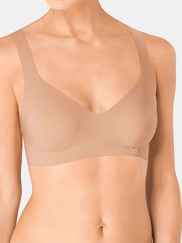 Sloggi lazeriu kirpta minkšta push up bevielė liemenėlė "Zero Feel Bralette Skin"