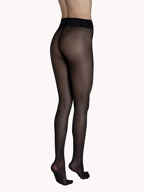 Lisca pusiau blizgios mikrofibros pėdkelnės "Selection 40 Den Black"