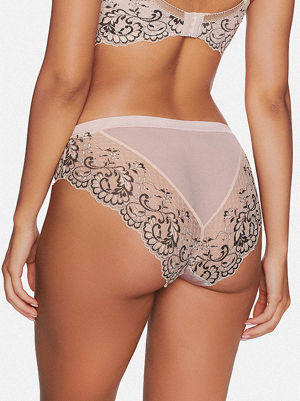 Esotiq nėriniuotos kelnaitės "Racquel Nude - Brown"