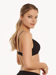 Lisca medvilninė liemenėlė be lankelių "Ines Black"