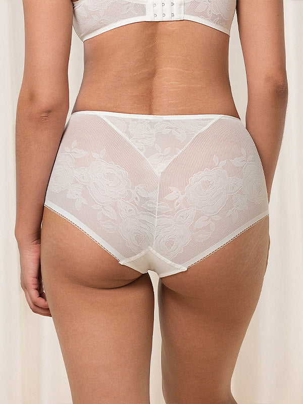 Triumph aukšto juosmens kelnaitės "Wild Rose Sensation Maxi White"