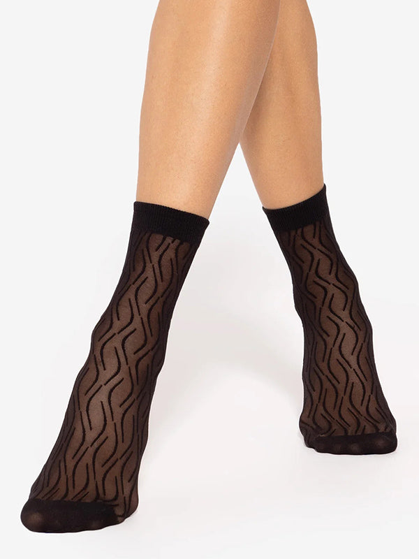 Gatta raštuotos kojinaitės "Trendy 11 20 Den Black"