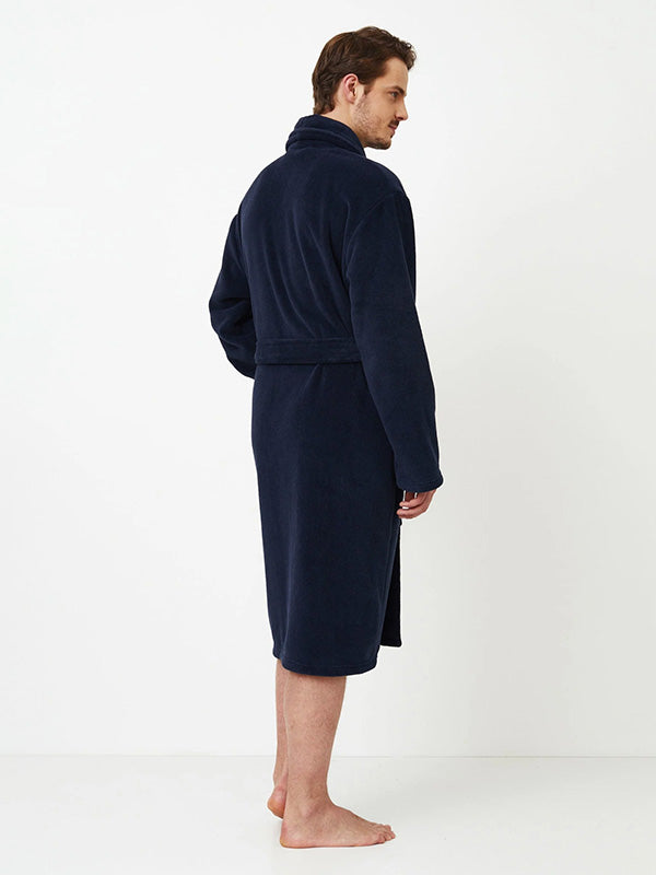 Aruelle minkštas vyriškas chalatas "Gerald Dark Blue"