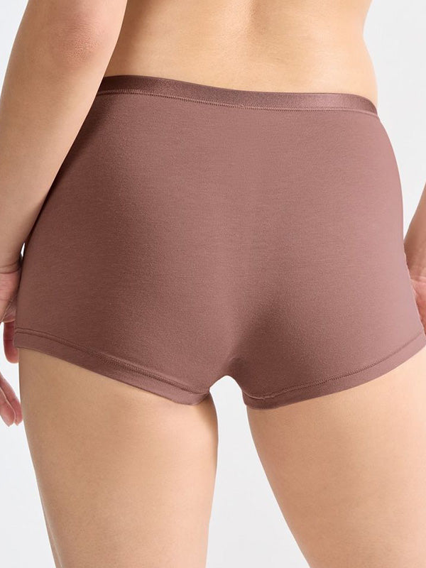 Sloggi 3 organinės medvilnės kelnaičių šortukų komplektas "Go Daily Dark Pink"